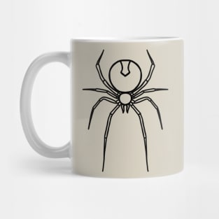Simply Spooky Collection - Spider - Bone White and Bat Black Mug